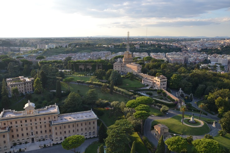 View from top of Vatican Dome