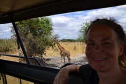 Photo to show how close we are to the giraffes