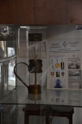 Pharmacy museum replica of first kerosine lantern