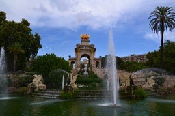 Gaudi Fountain - Fat Bike Tour Barcelona
