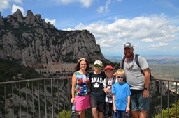 View of Montserrat Monastery